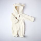 Veshje Dimri për Bebe me Kapuç & Veshë Arushi